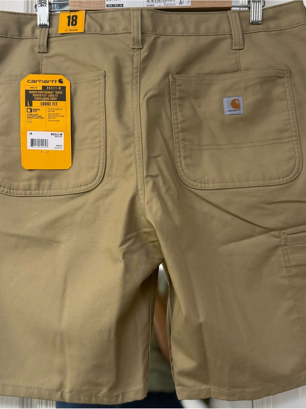Carhartt women’s Tan Work Shorts – Loose Fit
